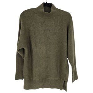 M Magaschoni womens Small Green mock neck dolman long sleeve soft sweater